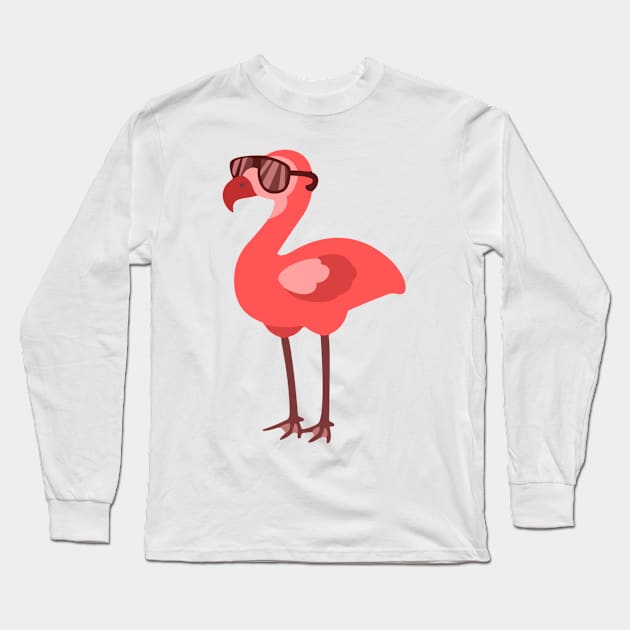 flamingo vintage Long Sleeve T-Shirt by ohyeahh